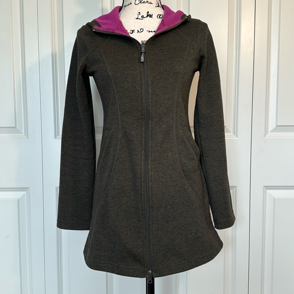 ❤️Athleta Redwood Zip Up Fleece Jacket Coat Size XS - Picture 1 of 14